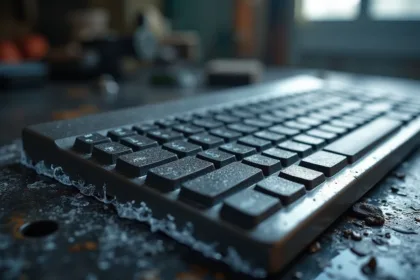 Clavier industriel résistant à la poussière et aux liquides