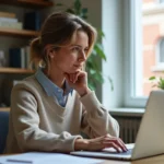 Femme en tenue décontractée dans un bureau à Nantes